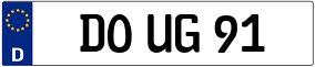 Trailer License Plate